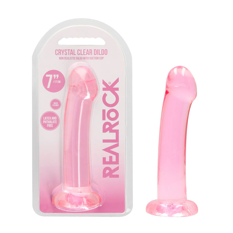 Realrock Non Realistic 6.7'' Dildo with Suction Cup - Pink